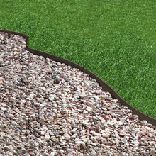 Load image into Gallery viewer, Core Edge Flexible Steel Lawn Edging show in Brown edging dividing grass from gravel path - Edge It Co by Henderson Supply