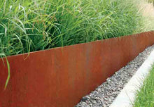 Load image into Gallery viewer, Core Edge Flexible Steel Lawn Edging show in CorTen edging as flower bed border - Edge It Co by Henderson Supply