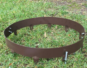 Core Pre-Rolled Brown Steel Tree or Shrub Rings - Edge It Co