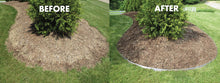 Load image into Gallery viewer, Core Edge Flexible Steel Lawn Edging show in Galvanized used as a border around path - Edge It Co by Henderson Supply